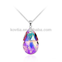 Wholesale big crystal diamond teardrop pendant